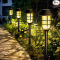 Warm White Solar Pathway Lights 8-Pack, Garden LED