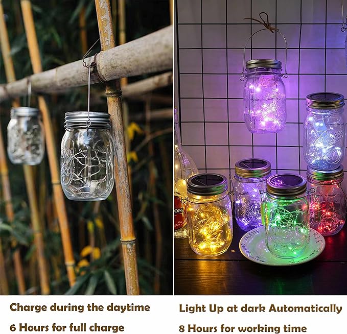 Christmas Backyard String Lights 6-Pack, 20 LED Waterproof