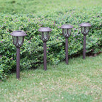Warm White Solar Pathway Lights 10-Pack, Walkway LED