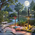 Cold White Solar Pathway Lights 8-Pack, Driveway LED