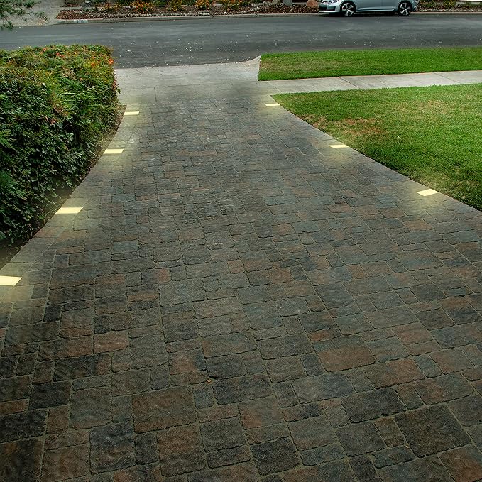 LUMENGY Paver Light 6x6 Inch (5.9x5.9), 5000K Daylight, Glare-Free Brick Lighting for Driveways, Walkways, Pool Decks and Patios, 12V Hardwired, IP67 Waterproof, Drive-Over Rated