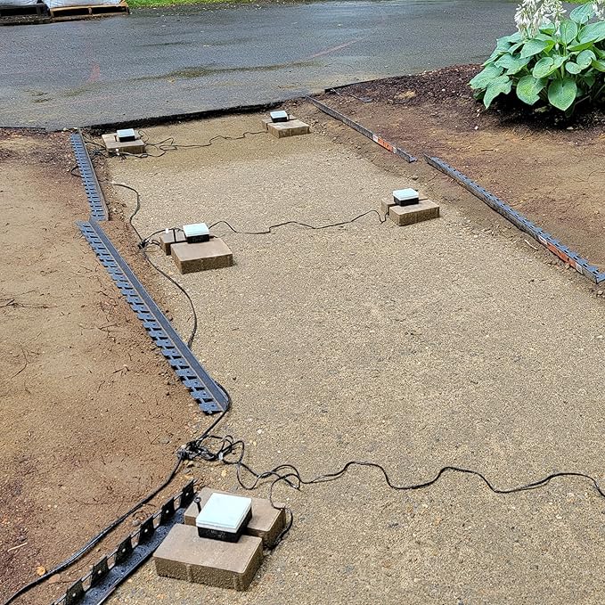 Solar Flat Disk Lights, Waterproof Walkway